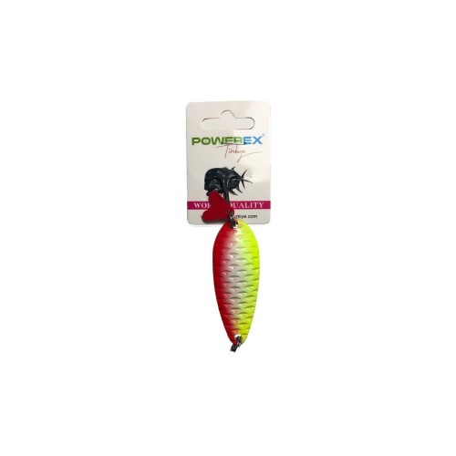 Powerex Shaky  6.7 cm Red/white/lemon Metal Kaşık MOD.100   C1-44,