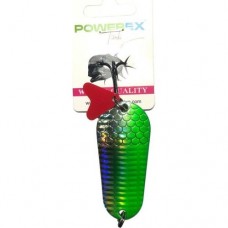 Powerex Fighter 24 gr  6.5 cm Silver/green Metal Kaşık Mod.61 C1-60,