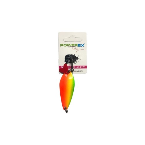 Powerex Gallop 25 gr 6.3 cm Orange/green Metal Kaşık C1-89