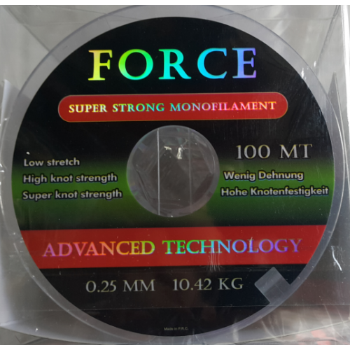 FORCE SUPER STRONG MONOFLAMENT 100MT