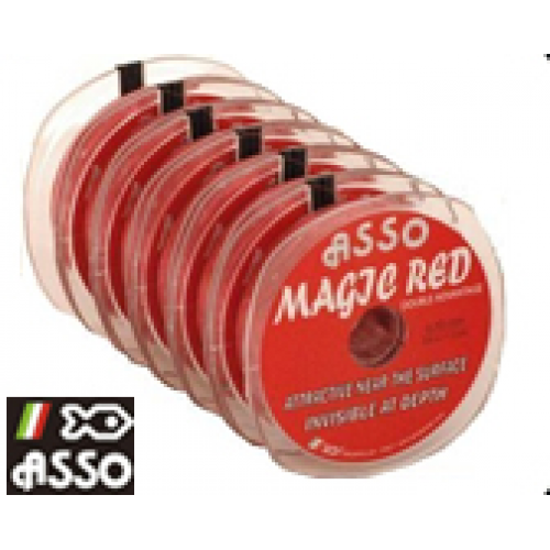 ASSO MAGIC RED INVISIBLE 100 MT